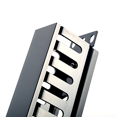 HAMSWAN® Horizontale Kabelmanagement Kabelmanager Serverschrank Rack Mount 1U 19 zoll Kunststoff und Metall - 6