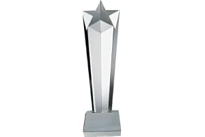 Giftex Crystal Trophy Award, Star Design on Top