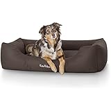 Knuffelwuff 12791 Wasserfestes Pflegeleichtes Hundebett Finlay - Größe XXL, 120 x 85 cm, braun