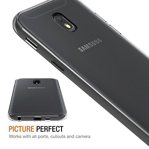 iVoler Funda Samsung Galaxy J7 2017  Slim Fit Samsung Galaxy J7 2017 Funda Carcasa Case Bumper con Absorci  n de Impactos y Anti-Ara  azos Espalda Case Cover para Samsung Galaxy J7 2017 -Transparente