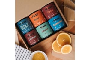 THE PINCH Coffret "Cuisine Pratique" – Coffret de 6 arômes polyvalents et naturels pour les préparations du quotidien. Idéal pour rehausser la saveur des aliments faits maison, cadeau gourmand.