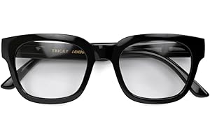 LONDON MOLE Okulary | Tricky okulary do czytania | okulary prostokątne | Fajni Czytelnicy | Stylowe okulary do czytania | Męskie damskie Unisex | Zawiasy sprężynowe