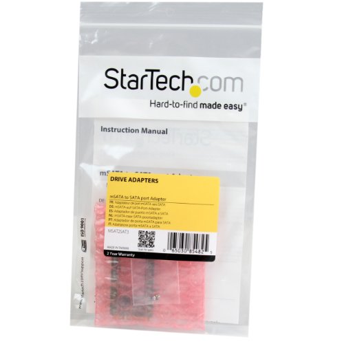 StarTech MSAT2SAT3 SSD-Festplatte Adapter (SATA-Receptacle auf mSATA-Stecker) - 4