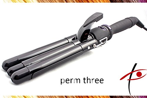 Preisvergleich Produktbild Professional Triple Barrel Curling Iron 19mm "PERM THREE"