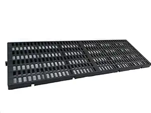 PSK PET MART Plastic Mat Dog Cage Flooring, Goat Flooring Size: 1X3 Feet 'Good for Dog Goat Rabbit & Guinea Pigs' (4 Pcs Set): NO Wooden Box.ONLY Flooring. Black Color