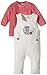 Julius Hüpeden Baby Girls 552540 Dungarees, Beige (Ecru 110103), 0-3 Months (Herstellergröße: 62)