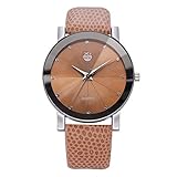 MOIKA Herren Armbanduhr, 2019 Männer Luxus Edelstahl Quarz Militär Sport Leder Band Dial Armbanduhr