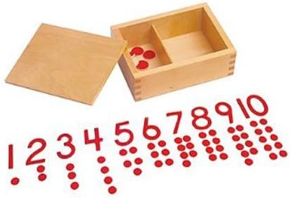 Kid Advance Montessori Cut-Out Numeral and Counters by Kid Advance