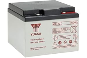 YUASA – BATTERIE YUASA NP24 – 12 (24Ah 12 V) pour tout type d'applications.