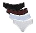 Attraco Damen Panty Baumwolle Unterwäsche Damen Hipster Mit Spitze 4er Pack Bikinislips S