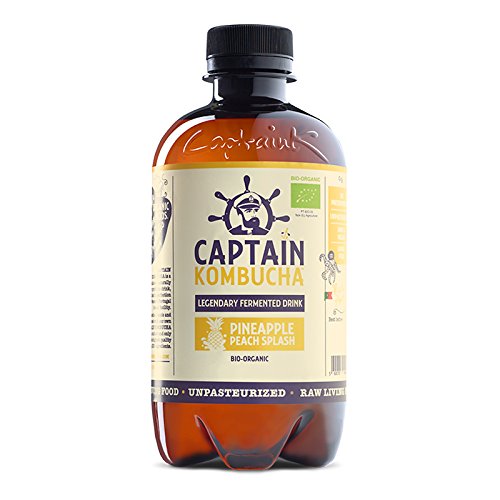 Preisvergleich Produktbild Captain Kombucha - Pineapple Peach Splash - 400 mililiter