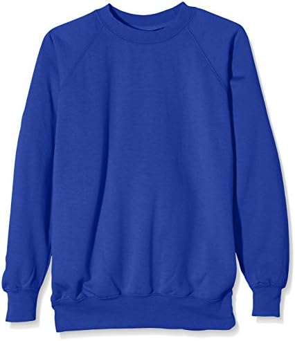 J Masters Schoolwear Boy's Unisex Crew Neck School Sweatshirt Jumper, Blue (Ocean), Medium (Manufacturer Size:40)