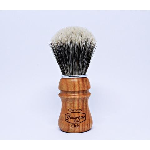 Brocha de Afeitar Semogue Owners Club (SOC) Edición Mezcla de Cerda/Tejón y Mango Cerezo