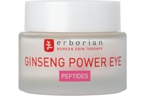 Erborian - Ginseng Power Eye - Crème Contour des Yeux Lissante Anti-Âge - Lutte contre les Rides et les Ridules - Soin du Visage - Cosmétique Coréen - 15 ml