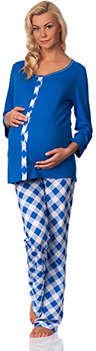 Italian Fashion IF Maternity Pyjama Set Iga 0228 (Sapphire, S)