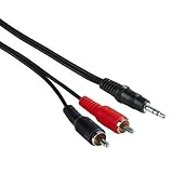 hochwertige audiokabel adapter VE 50 Hama Audio-Kabel 3,5-mm-Klinken-Stecker - 2 Cinchstecker, 2 m