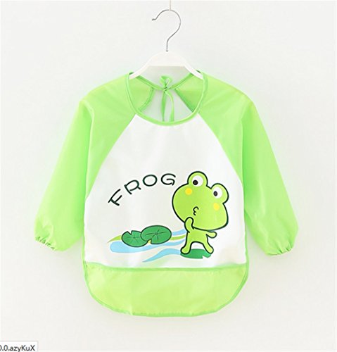 ElecMotive Wasserdicht Ärmellätzchen Babylätzchen Kinderlätzchen Kinder Schürze Empfehlenswert für Kinder von 0 – 3 Jahren - 5