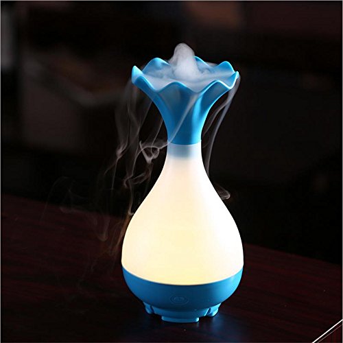 Preisvergleich Produktbild HKHJN LED ätherisches Öl Diffusor Ultraschall Luftbefeuchter Aromatherapie Luftreiniger Nachtlicht HKHJN (Color : Color Blue)