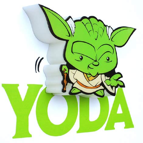 3D LIGHT FX Lampara led 3D pared Yoda Star Wars Disney mini