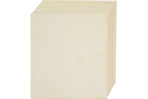 THIECOC Sperrholz, 12 Stück, 2,5 mm x 30,5 x 50,8 cm, perfekt für Kunst und Handwerk, Schulprojekte und DIY-Projekte, baltische Birkenplatten, perfekt für Laser, CNC-Schneiden und Holzverbrennung