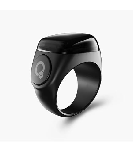 Bague Intelligente IQibla – Compteur Zikr Digital, Étanche, Rappels Prière, Batterie Longue Durée