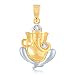 VK Jewels Ganesh Murti Gold and Rhodium Plated Alloy God Pendant for Men & Women made with Cubic Zirconia -  PS1054G [VKP1054G] RS.199.00