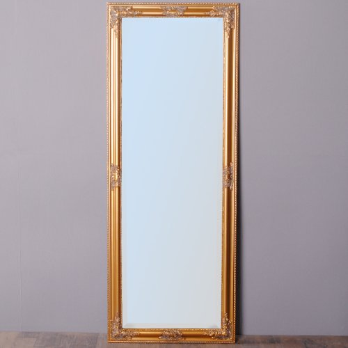 Wandspiegel BAROCK Pompös SPIEGEL Bessa 160x60cm ANTIK GOLD DESIGN HOLZRAHMEN - 3