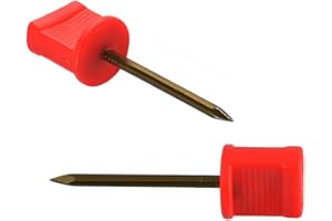 ZZYB 20 pièces Épingles de tir à l'arc Acier au Manganèse Épingles cibles Fixez Les Cibles de Paille de Mousse de Papier de Visage 2.5 Pouces