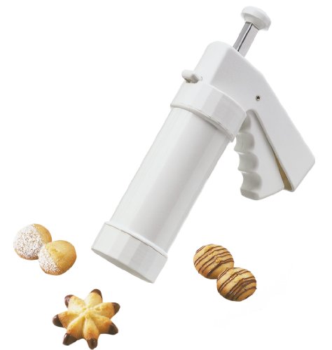 KAISER Gebäckpresse 200 ml Pâtisserie 10 Designscheiben 6 Garniertüllen einfache Einhand-Bedienung - 3