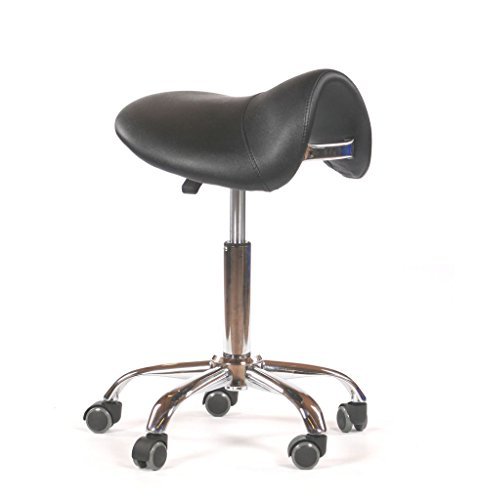 Urbanity hairdressing cutting beauty manicure nail salon chair saddle stool black