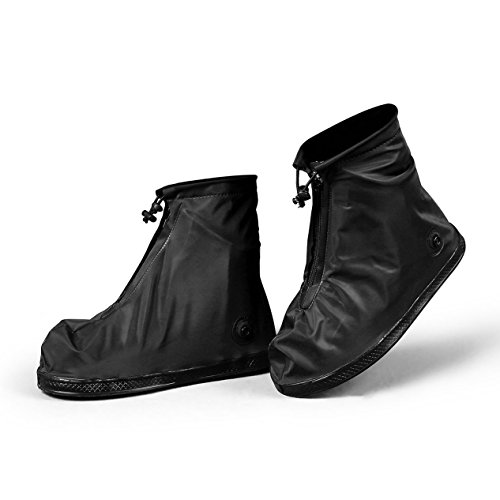YMTECH Regenüberschuhe Wasserdicht Schuhe 1 Paar, Outdoor Rutschfester Radsportschuhe Überschuhe - 4