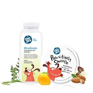 Captain Zack Combo | IRradicate Tick Repellent Powder-75g + Pawsitively Smooth Paw Butter-100g