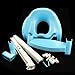 Gotobuy- Baby Toddler Potty Training Toilet Ladder Seat Steps Assistant Potty For Toddler Child Toilet Trainer (Blue)