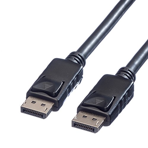 ROLINE DisplayPort Kabel v.1.2 | DP St-St | Anschluss von Monitor oder Grafikkarte | Schwarz 5 m