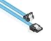 Produktbild Good Connections PREMIUM SATA 3 SSD HDD Kabel mit Verriegelungsschutz / Arretierung - einseitg gewinkelt - blau, 0,7 m