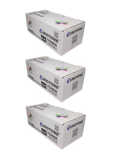 3x Eurotone Toner Kartuschen für Canon LBP 6300 DN 6310 6650 6670 6680 x MF 5850 5880 5950 DW 5960 6140 6160 6180 5840 5940 5980 FD 4911 L 15 - ersetzt EP719 719 Patronen - kompatible XXL Premium Alternative - non oem