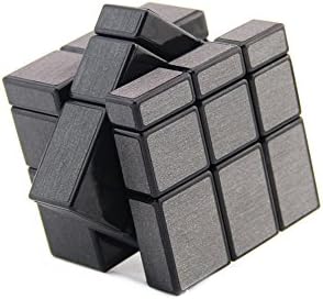 3 x 3 x 3 Rubik's Cube Brushed Mirror Professional Cube-Black