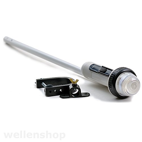 LED Navigationslicht Positionslicht mit Mast & Batteriebetrieb