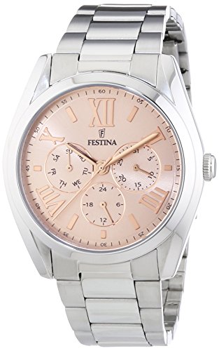 Festina Damen-Armbanduhr Analog Quarz Edelstahl F16750/3