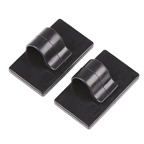 eBoot Kabelclips Selbstklebend Kabelschellen Clips, Schwarz, 20 Stück - 2