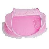 MagiDeal Faltbare Baby Kinder Moskitonetz Netz Insektenschutz im Sommer für 0-2 Jahr Baby - Rosa
