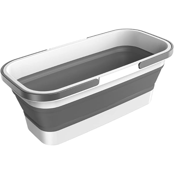 SAMMART Collapsible Dish Tubs, 2-Pack – 10L Foldable Wash Basins For Dishes, Camping & More - View #3