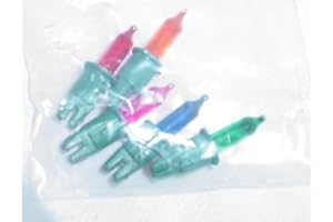 FDL Pack of 5 Multi Spare Bulbs for 200 Fairy Lights 1.2v 0.24w 0.2a (S83)