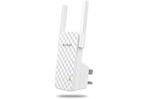 Tenda A9 N300 Universal Range Extender, Broadband/Wi-Fi Extender, Wi-Fi Booster/Hotspot, Plug and Play, UK Plug