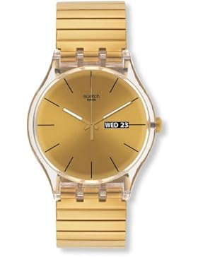Swatch Damen Armbanduhr Digital Quarz Plastik SUOK702B