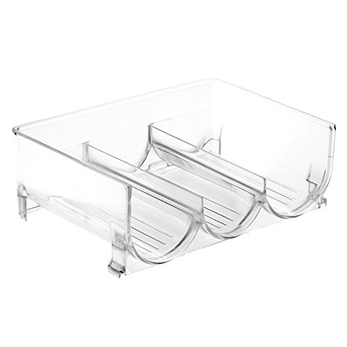 InterDesign 71130EU Kühlschrankboxen Stapelbarer Weinflaschenhalter 3, durchsichtig