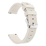 Transer Uhrenarmband für Samsung Galaxy Watch 42mm Sport Armband Ersatzband Weiches Silikon-Zubehör-Armband Uhr (Beige)
