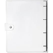 FINGERINSPIRE 4Pcs A5 Transparent Souple Pvc Couverture