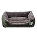 Produktbild AOLVO Orthopädisches Hundesofa, unkaubares Hundebett, wasserdicht, Hundehüttenbett, orthopädische Entlastung, selbstwärmende und gemütliche Schlafmatratze, Memory-Foam für Hunde und Katzen