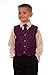4-Piece Baby Boys Black & Purple Suit